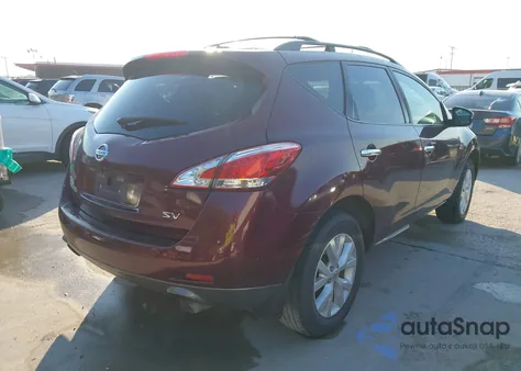 2012 Nissan Murano Sv z USA, uszkodzony, nr VIN JN8AZ1MU1CW103883